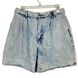 Vintage 80’s Paris Sport Club Iconic Acid Wash High Rise Mom Shorts Size 9